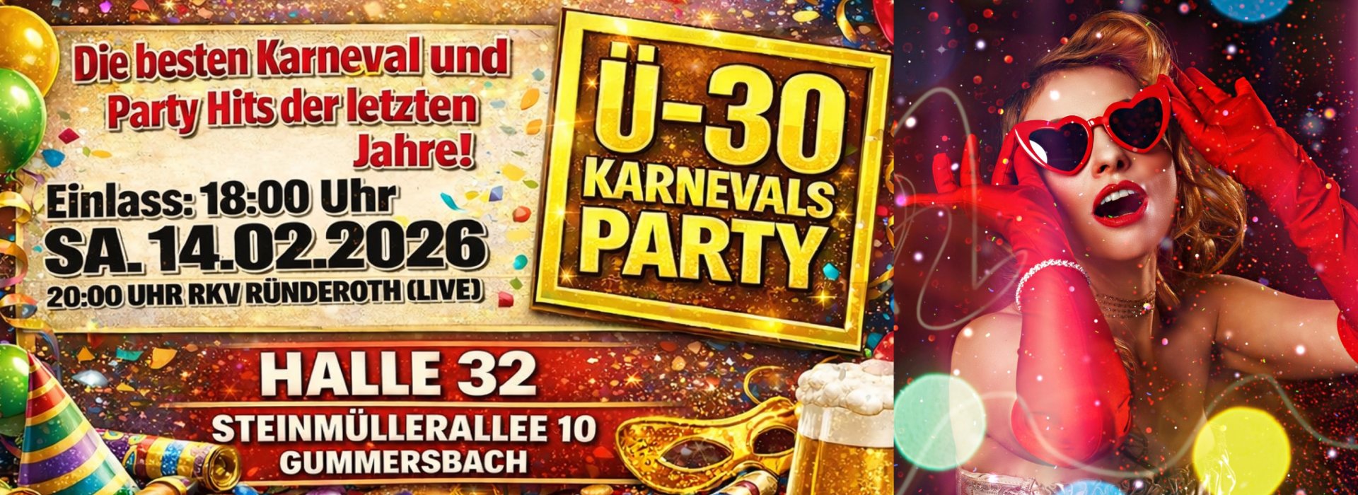Ü-30-Karnevals-Party